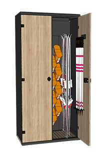 Casier à skis 4 paires